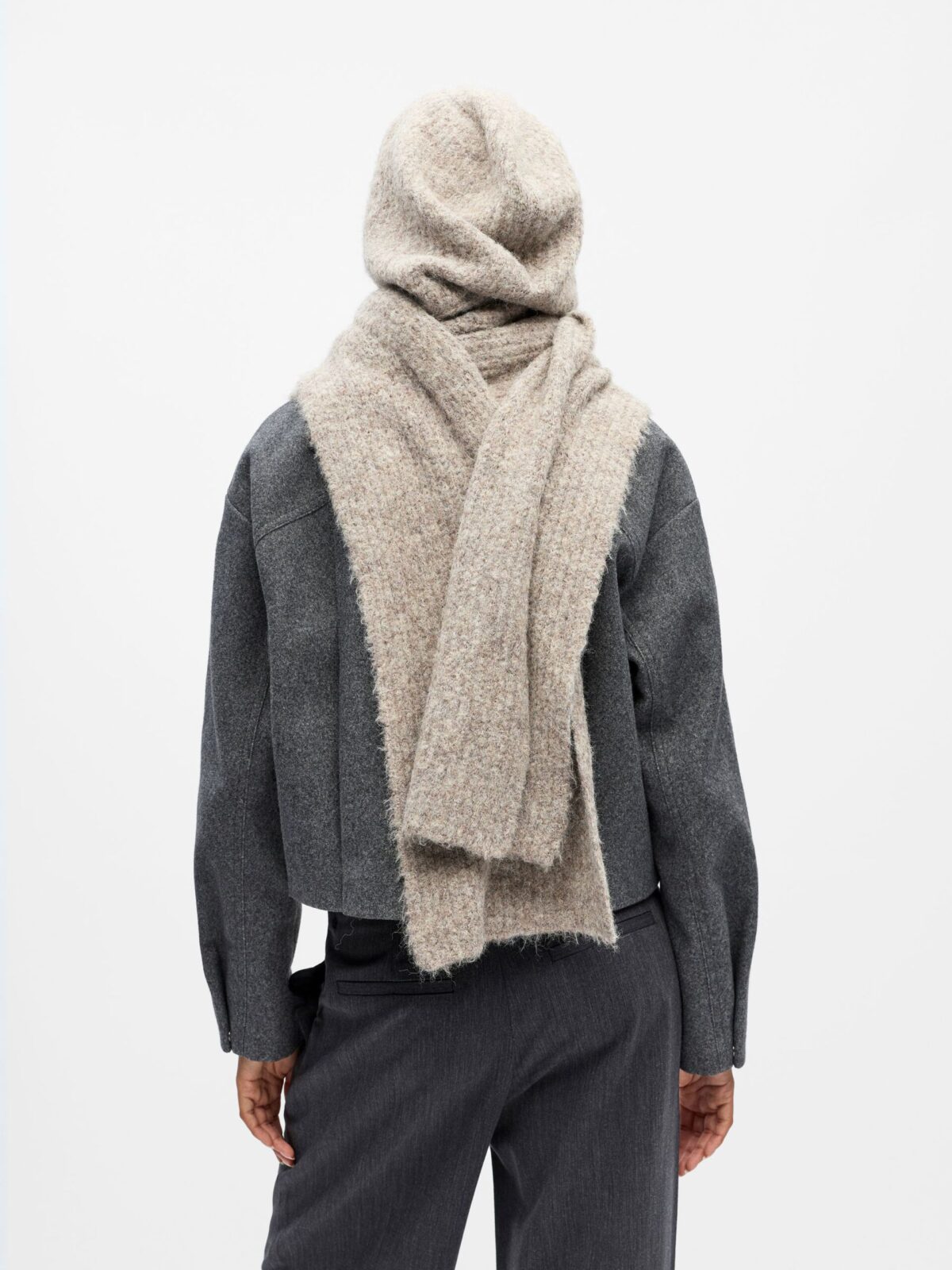 OBJECT - Cagoule écharpe MILU beige – Image 3
