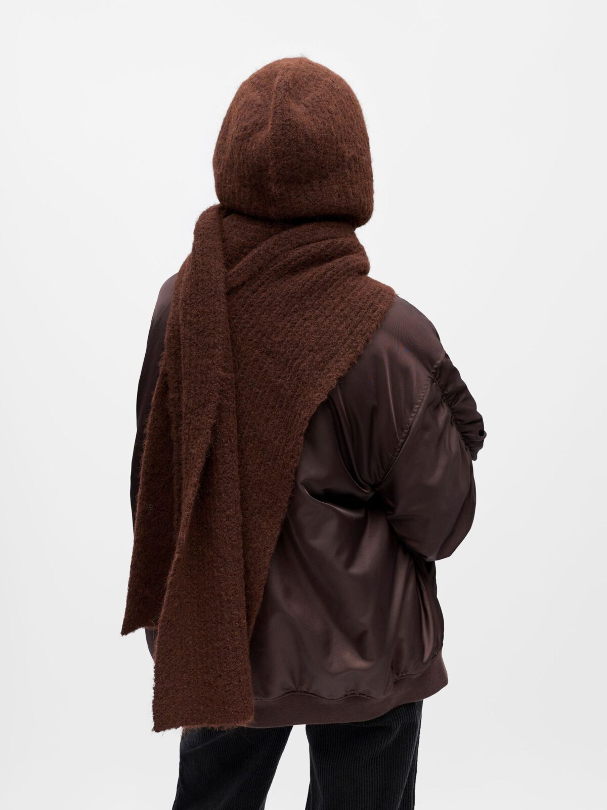 OBJECT - Cagoule écharpe MILU chocolat – Image 4