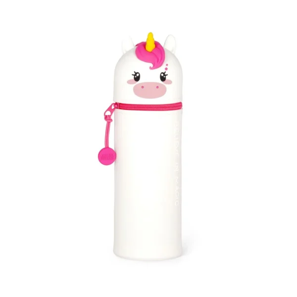 LEGAMI - Trousse 2 en 1 en Silicone Unicorn « Believe in Magic » - Super Soft!