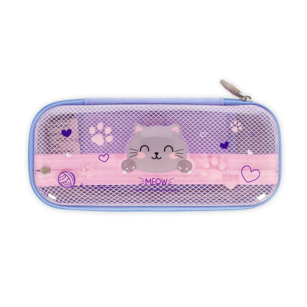 LEGAMI – Trousse Transparente Rigide Kitty – WonderWow