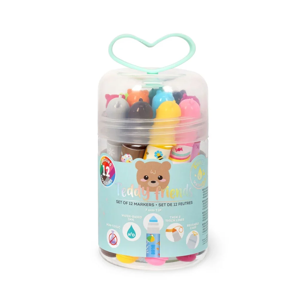 LEGAMI – Set de 12 Feutres – Teddy Friends
