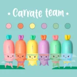 LEGAMI - Set de 6 Mini Surligneurs - Carrate Team – Image 2