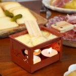 COOKUT - Raclette à la bougie individuel pliable - ROUGE