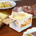 COOKUT - Raclette à la bougie individuel pliable - BLANC