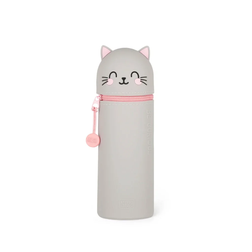 LEGAMI – Trousse 2 en 1 en Silicone Kitty « Be curious » – Super Soft!