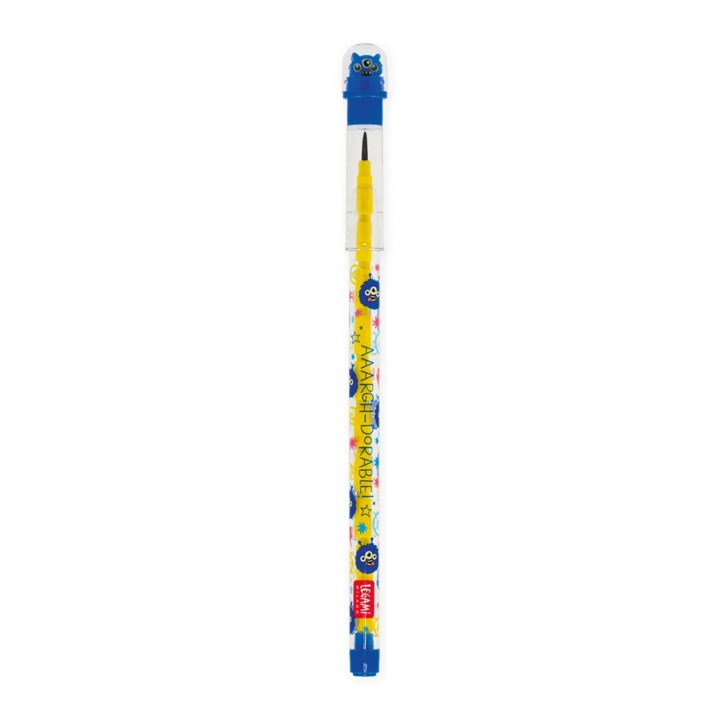 LEGAMI – Crayons Empilables avec Gomme Monster – Take a Tip