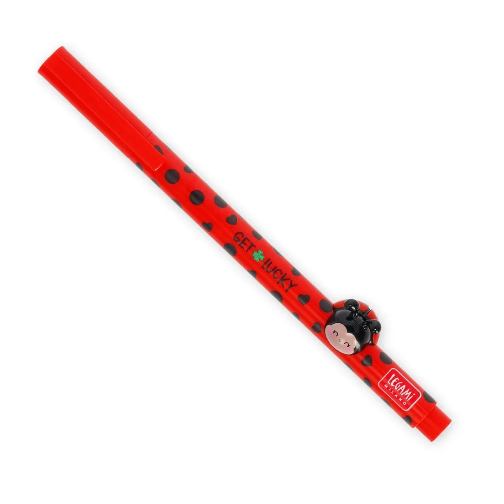 LEGAMI – Stylo à Encre Gel avec Animal Décoratif Ladybug «Get Lucky» – Lovely Friends