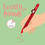 LEGAMI - Stylo à Encre Gel avec Animal Décoratif Ladybug «Get Lucky» - Lovely Friends – Image 3