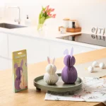 LEGAMI - Set de 2 petits lapins pliables en papier - Hoppy Easter – Image 6