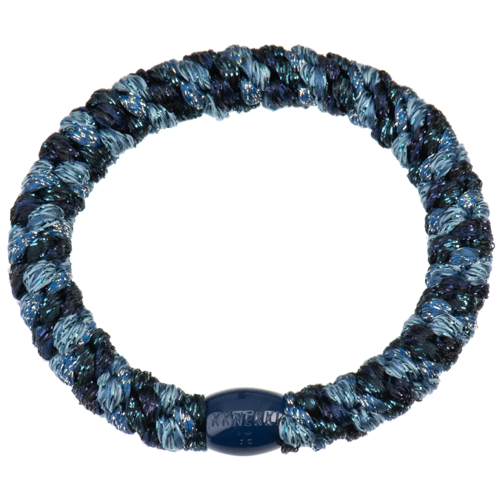 KKNEKKI – Elastique pour cheveux ORIGINAL mix blue medley glitter