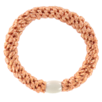 KKNEKKI - Elastique pour cheveux ORIGINAL peach glitter