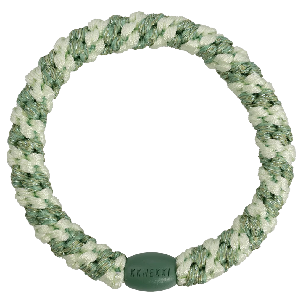 KKNEKKI – Elastique pour cheveux ORIGINAL stripe mint pistacio