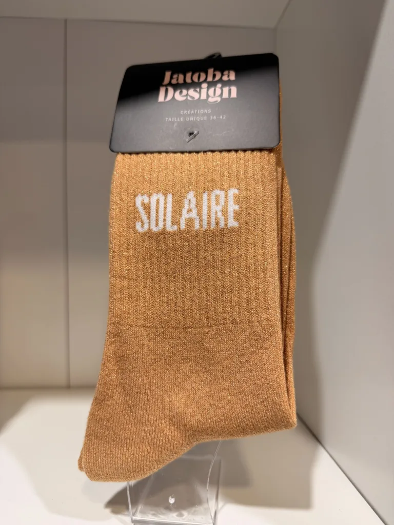 JATOBA DESIGN – Chaussettes à paillettes – Solaire