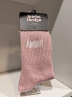 JATOBA DESIGN - Chaussettes à paillettes - Amour - rose