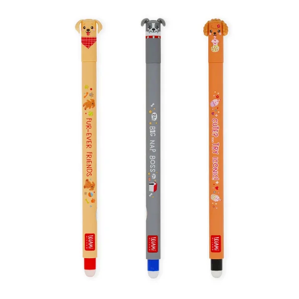 LEGAMI - Set de 3 stylos effaçables gel - Fur-ever Friends - Edition limitée