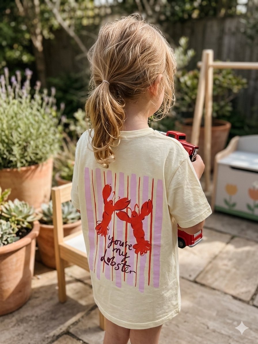 POHEME – T-shirt lobster jaune – ENFANT