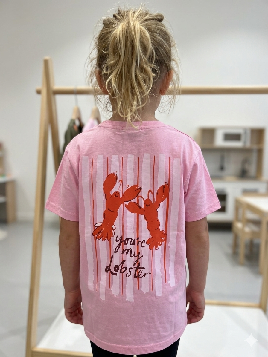POHEME – T-shirt lobster rose – ENFANT