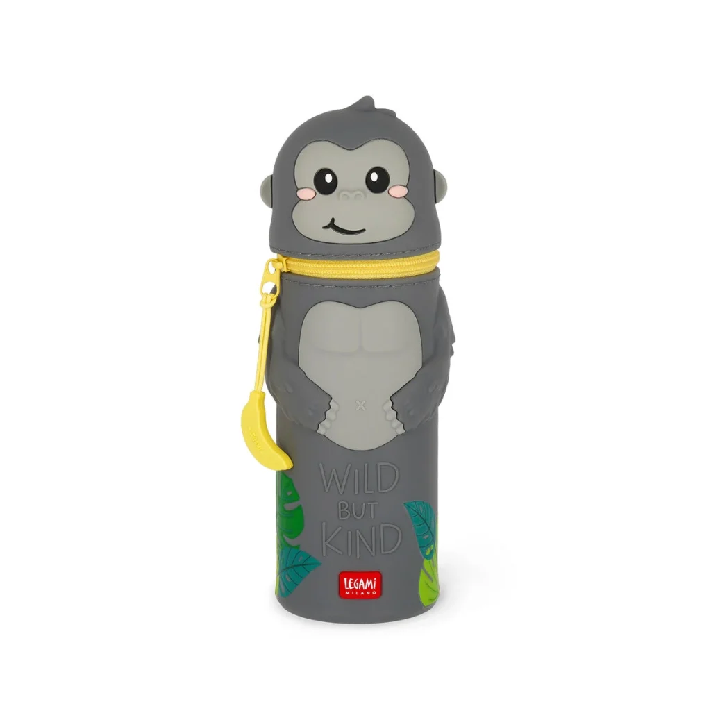 LEGAMI – Trousse 2 en 1 en Silicone Gorilla « Wild but kind »