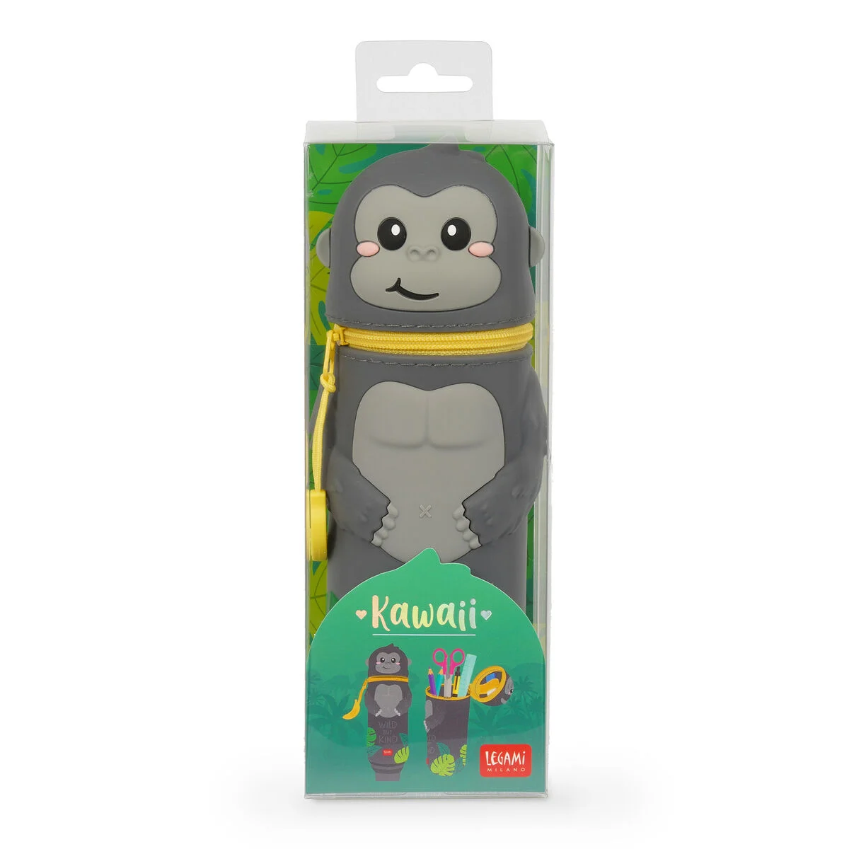 LEGAMI - Trousse 2 en 1 en Silicone Gorilla « Wild but kind » – Image 4