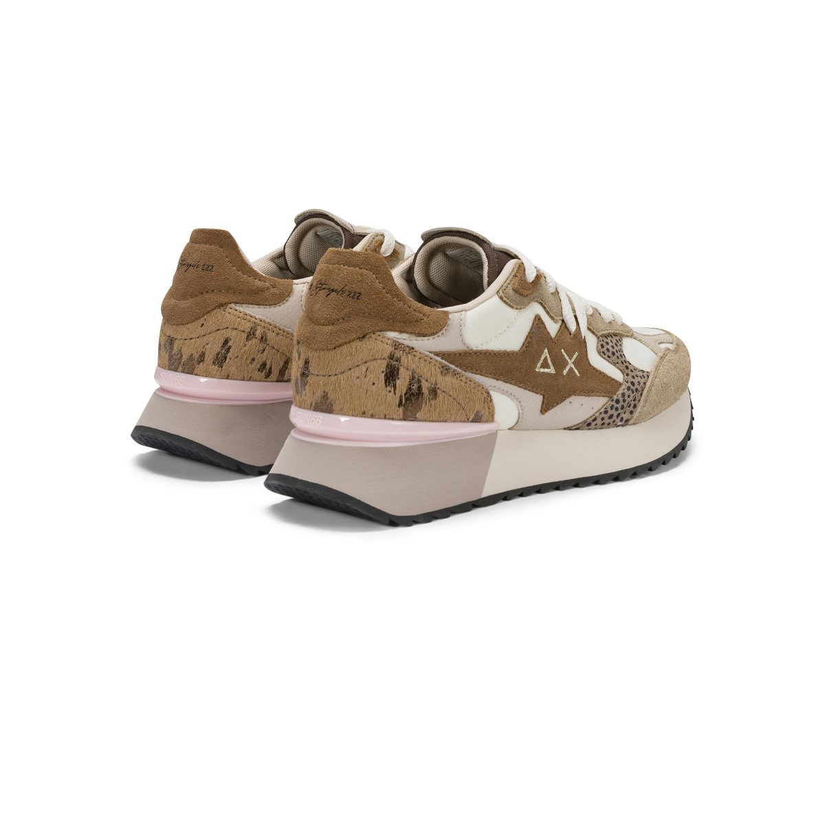 SUN68 - Sneaker Stargirl - Beige Multicolor suede – Image 3