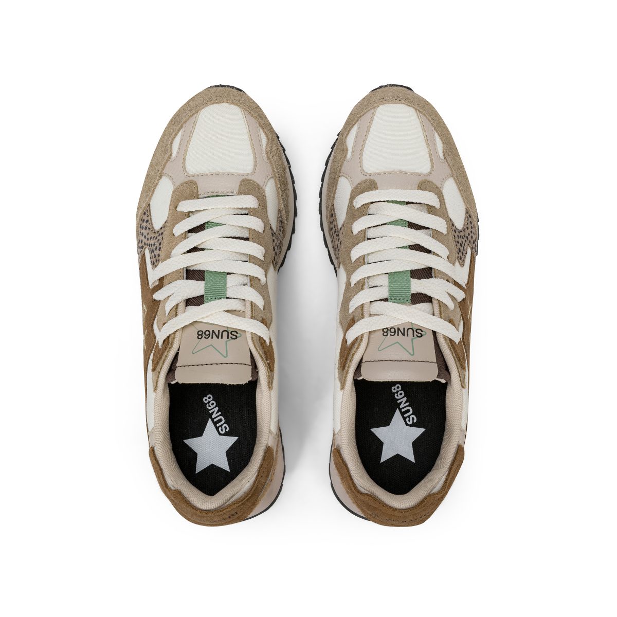SUN68 - Sneaker Stargirl - Beige Multicolor suede – Image 4