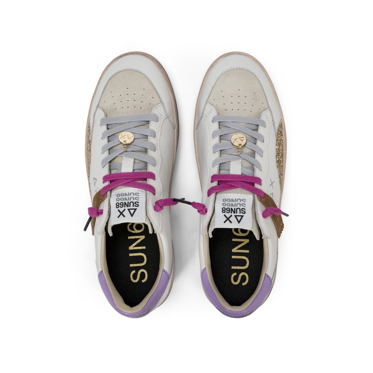 SUN68 - Sneaker Urban Street leather - White / fox brown – Image 4