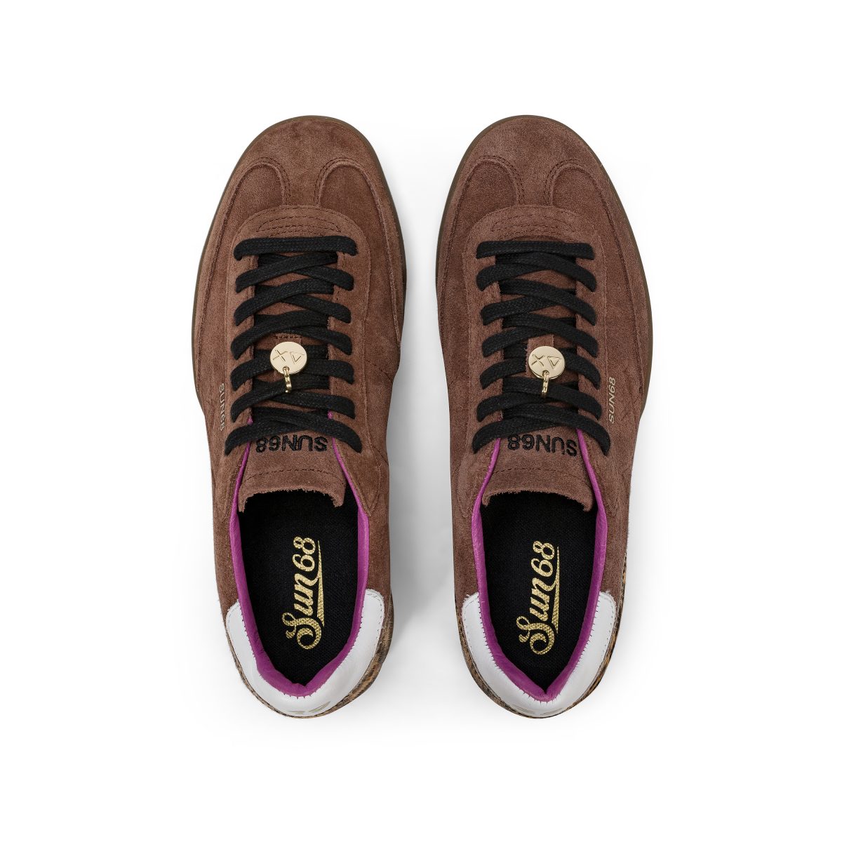 SUN68 - Sneaker California Sun - Suede Chocolat Léopard – Image 4