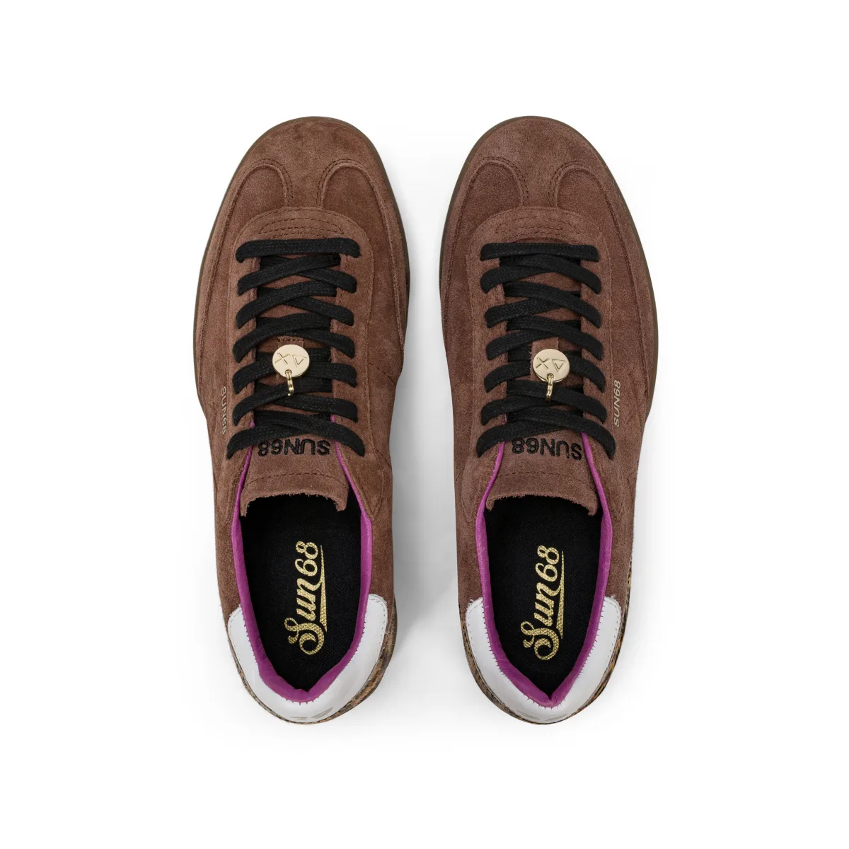 SUN68 - Sneaker California Sun - Suede Chocolat Léopard – Image 4
