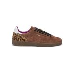 SUN68 - Sneaker California Sun - Suede Chocolat Léopard