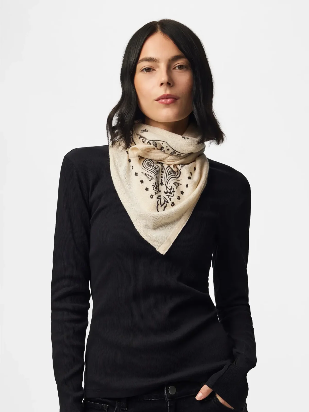 PIECES - Echarpe bandana à motif – Image 4