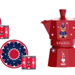 BIALETTI - Coffret cafetière Moka avec son set de tasses - Joyful Memories