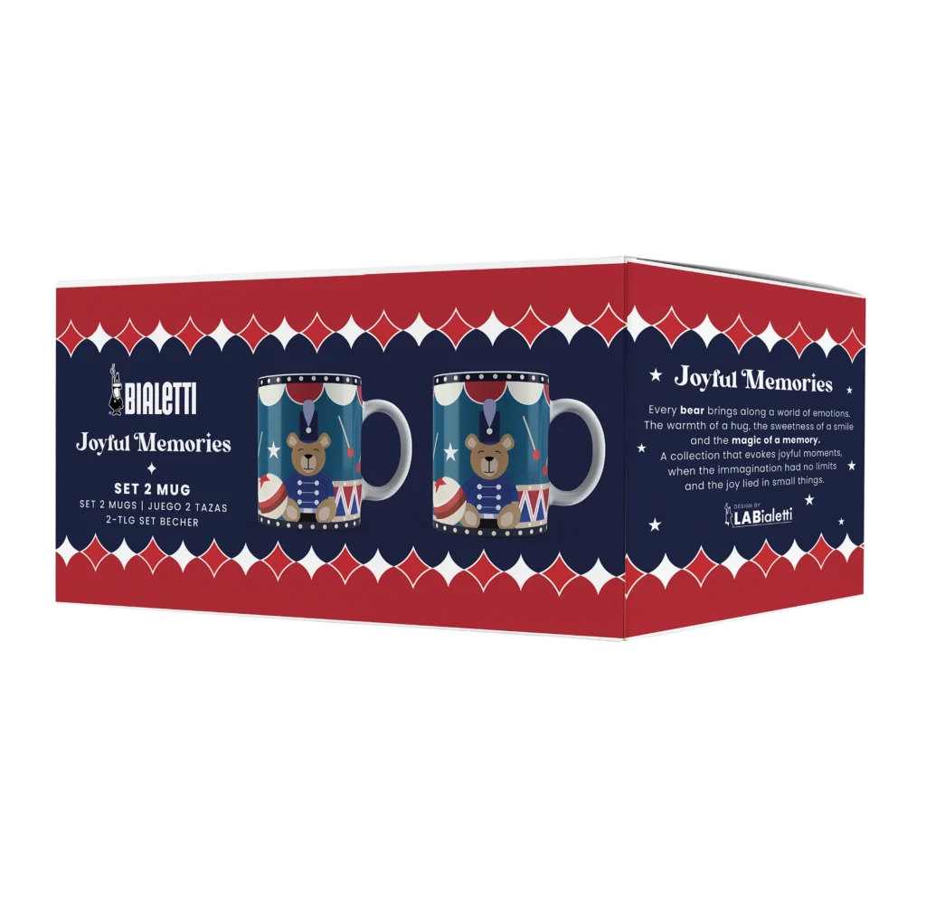 BIALETTI – Set de 2 mug – Joyful Memories