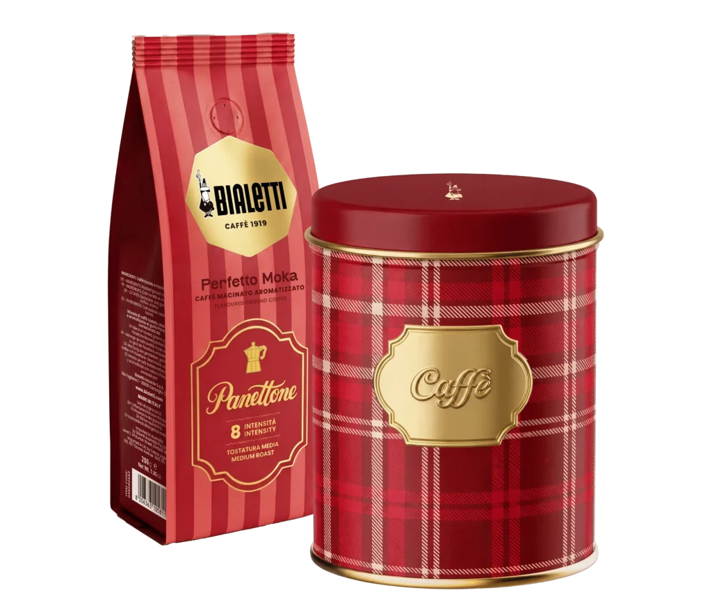 BIALETTI – Boite à café Perfetto Moka Panettone – 200 g