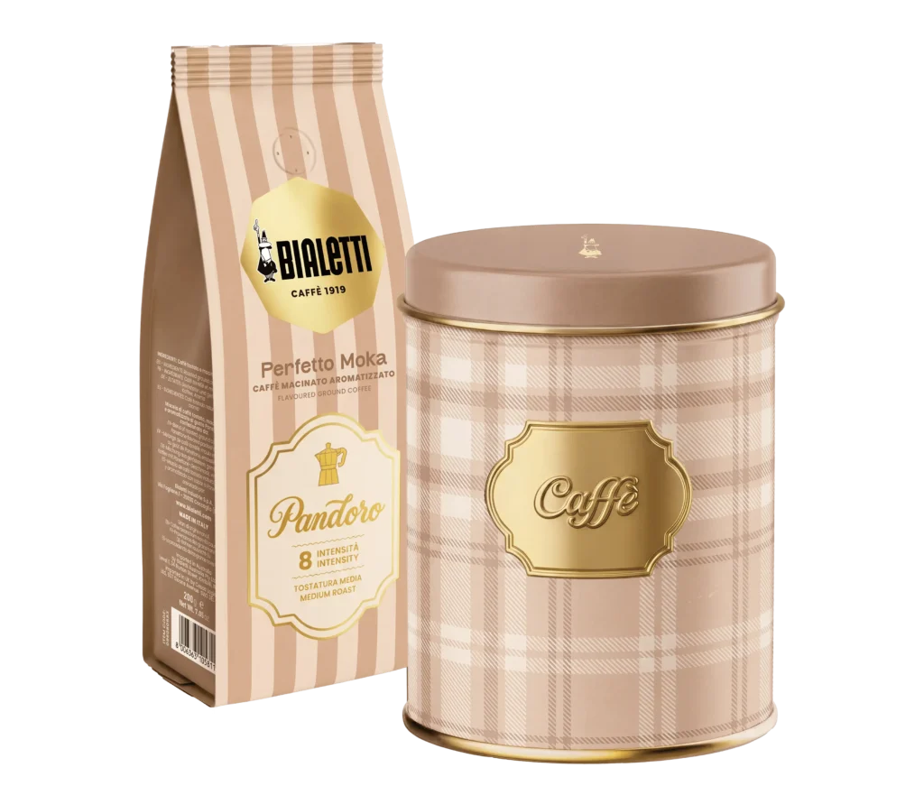 BIALETTI – Boite à café Perfetto Moka Pandoro – 200 gr