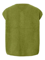 PIECES - Gilet teddy sans manche Katty - Vert – Image 2