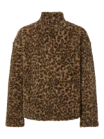 PIECES - Veste teddy Katty - Leopard – Image 3