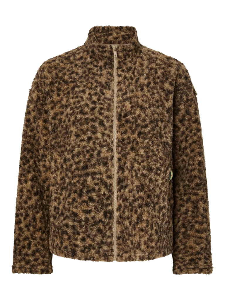 PIECES – Veste teddy Katty – Leopard