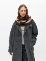OBJECT - Cagoule en maille MILU - Bordeaux – Image 3