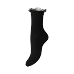 PIECES - Chaussettes paillettées à volant Ellinor