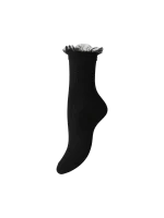 PIECES - Chaussettes paillettées à volant Ellinor