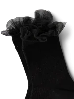 PIECES - Chaussettes paillettées à volant Ellinor – Image 3
