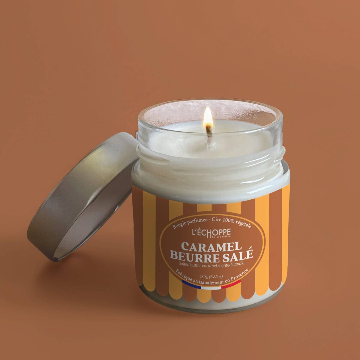 L'ÉCHOPPE BUISSONIÈRE - Bougie parfumée 180 g - Caramel beurre salé – Image 3
