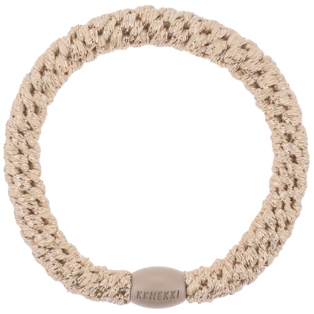 KKNEKKI - Elastique pour cheveux ORIGINAL beige glitter KKNEKKI - Elastique pour cheveux ORIGINAL beige glitter