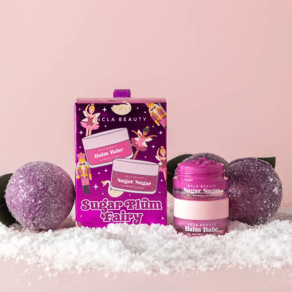 NCLA BEAUTY - Mini coffret gommage et baume à lèvres - Sugar Plum Fairy