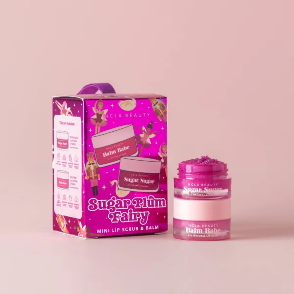 NCLA BEAUTY - Mini coffret gommage et baume à lèvres - Sugar Plum Fairy