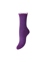 PIECES - Chaussettes paillettées à volant Ellinor – Image 2