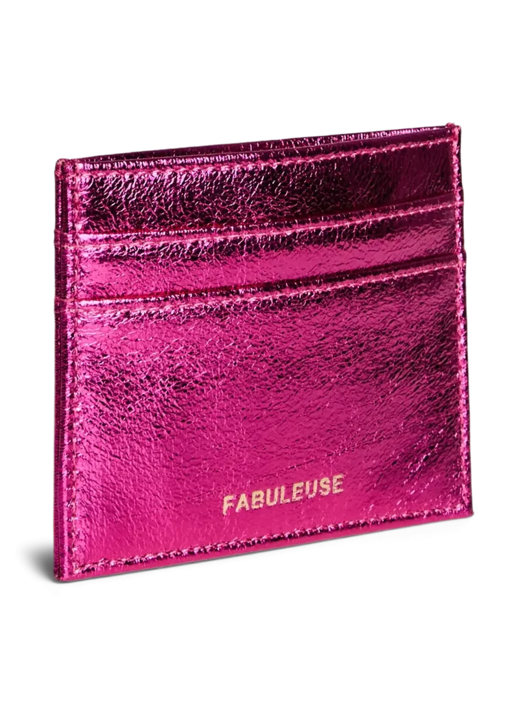 PIECES – Porte-carte en simili cuir irisé