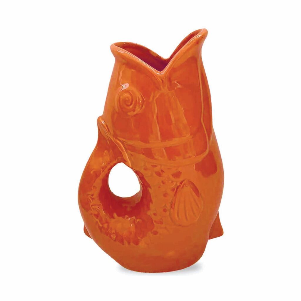 OPJET – Vase pichet poisson – Orange