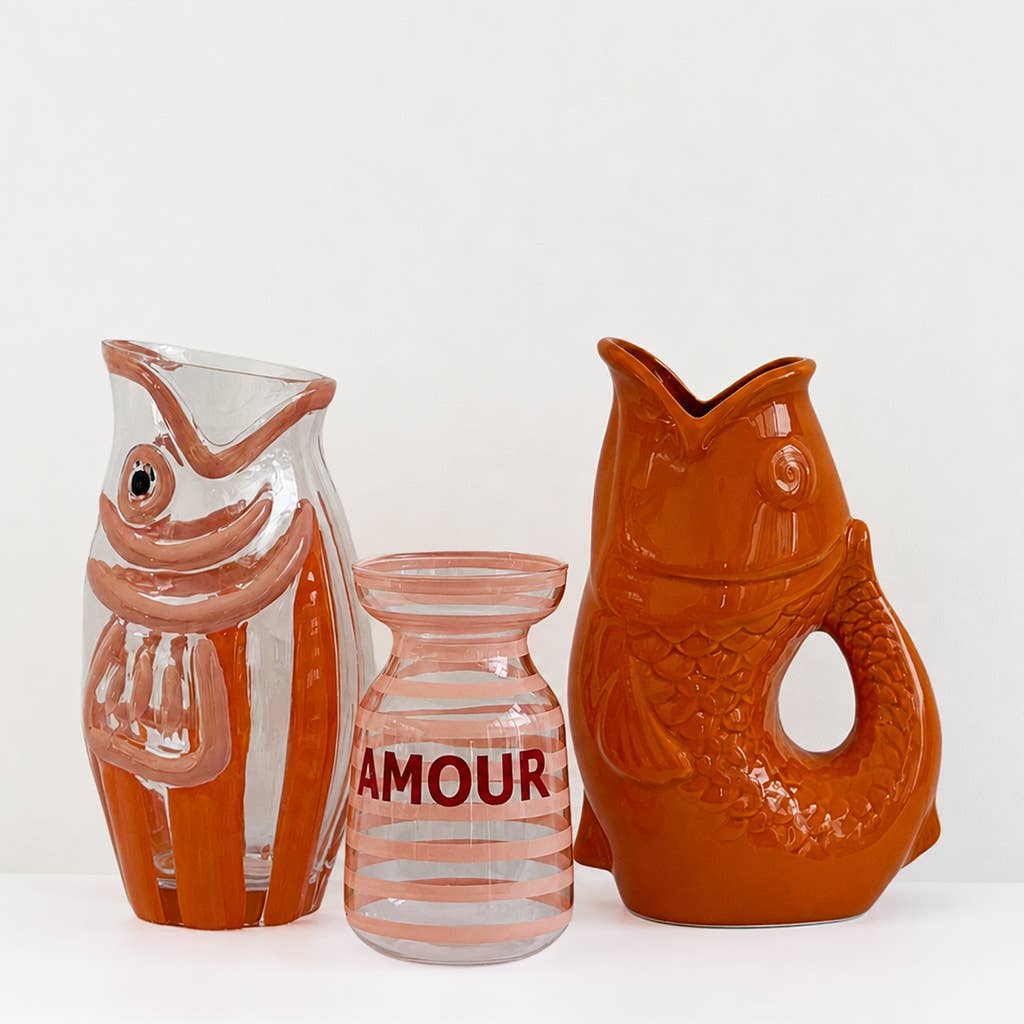OPJET – Vase pichet poisson – Orange
