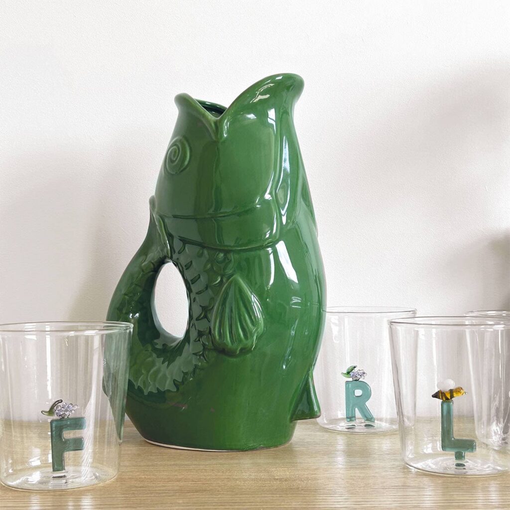 OPJET – Vase pichet poisson – Vert